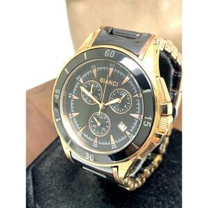 Roberto Bianci Womens Watch RB58730 Florenca Quartz Rose Gold Black Ceramic 39mm